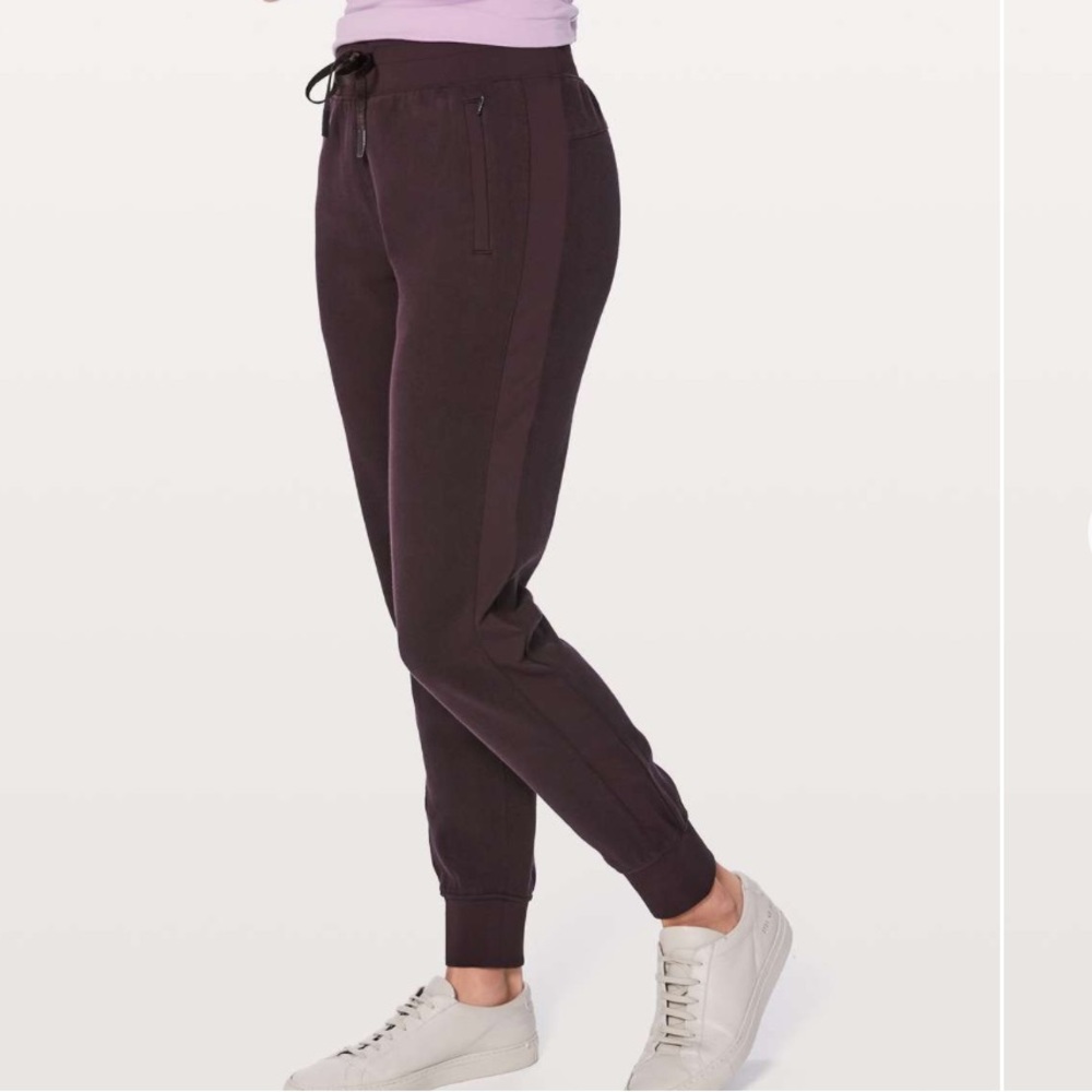 Lululemon Get Going Jogger Sweatpants 8 Burgundy